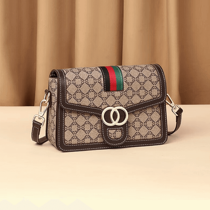 Ji Shizhe bag, women's bag, shoulder bag, women's crossbody bag, Valentine's Day gift for girlfriend and wife's birthday 【Ten warehouses nationwide/Arrived on the following day】coffee Exquisite gift box