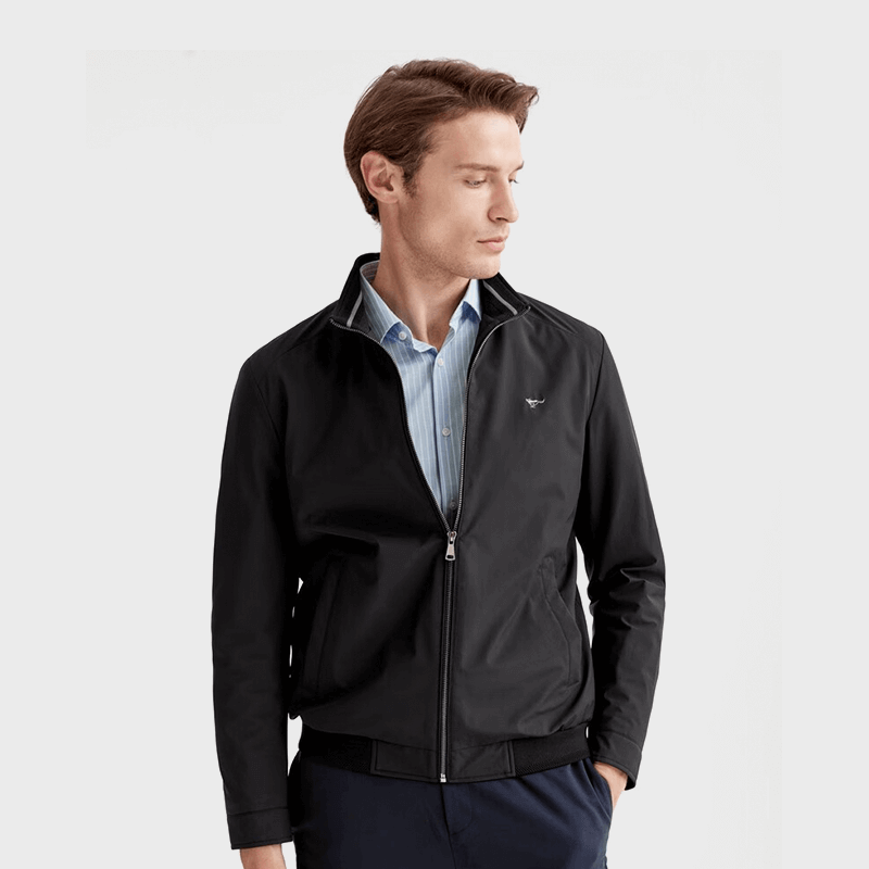 Seven pack wolf jacket men's coat fashionable casual stand up collarjacketMen's workwear, men's top 801(Mi Bai)1D1D50101040 170/88A/L